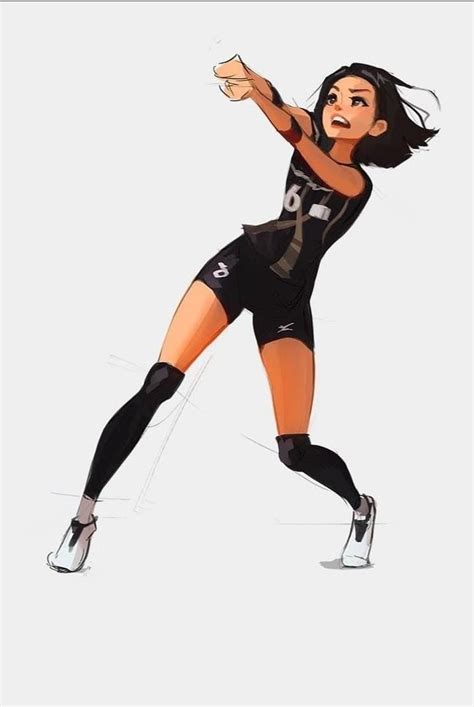 Volleyball Drawing Volleyball Poses Girls Cartoon Art Cartoon Art Styles Anime Art Girl