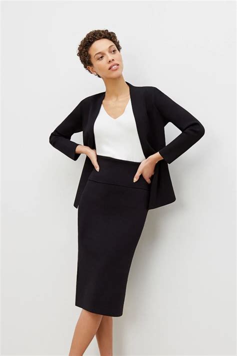 Black Suit Long Skirt Looks Very Attractive City Fashion Magazine