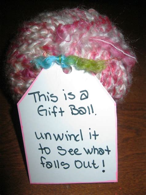 The gift wish list is for everyone to make their lists; TIP GARDEN: Surprise Filled Gift Balls