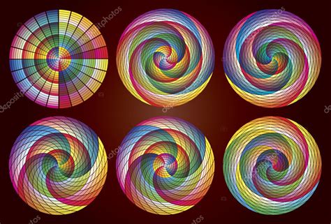 Multicolored Rainbow Circles — Stock Vector © Sangoiri 7215109