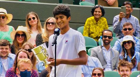 Wimbledon Indian Origin Samir Banerjee Lifts Babes Singles Title With Win Over Victor Lilov
