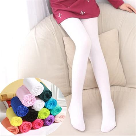 2019 Spring Candy Color Kids Pantyhose Ballet Dance Tights For Girls