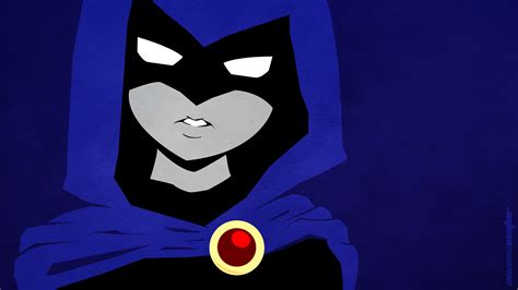 Teen Titans Raven Character Blue Background Raven Dc Comics Wallpaper