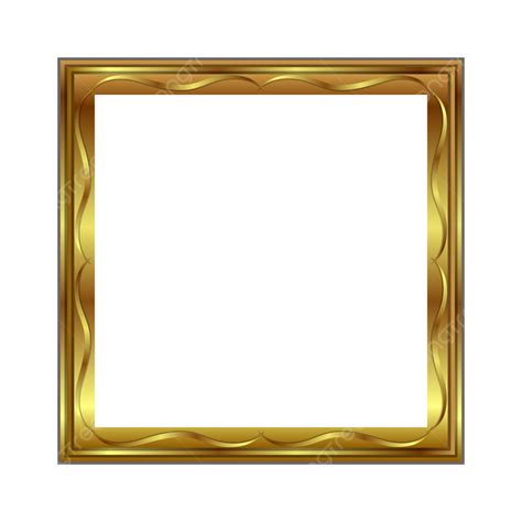 Elegant Square Frame Vector Hd PNG Images Elegant Square Gold Frame Luxury Gold Elegant