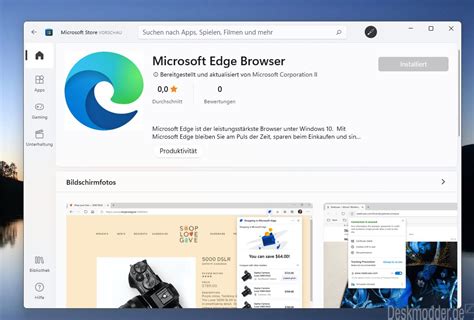 Microsoft Edge Ist Nun Auch Im Microsoft Store Unter Windows 11