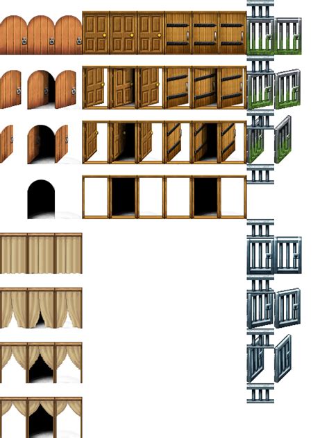 Tall Doors Rpg Maker Pixel Art Design Pixel Art Background