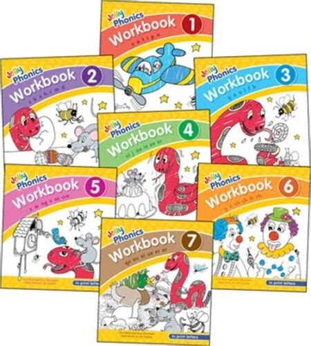 Jolly Phonics Workbooks 1 7 In Print Letters American English Edition