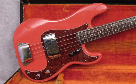 Fender Precision 1966 Fiesta Red Refinish Bass For Sale Andy Baxter