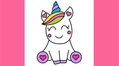 It is signed, titled, and editioned on the back by myself. How to draw Super Cute and Easy Unicorn for kids step by ...