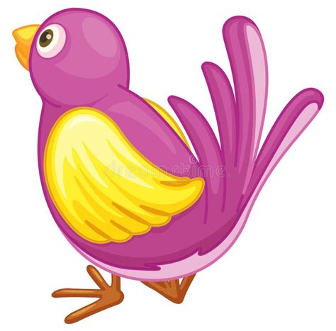 Purple Bird Stock Vector Illustration Of Bird Beak 25874364
