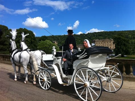 White Wedding Carriage