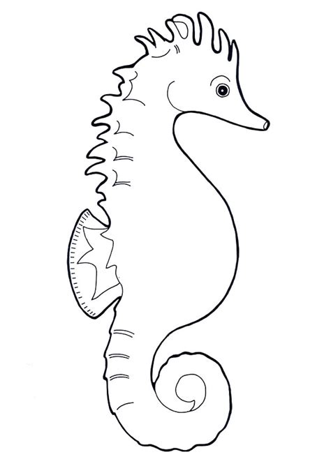 Seahorse to print coloring pages are a fun way for kids of all ages to develop creativity, focus, motor skills and color recognition. Free Printable " SeaHorse " Coloring Sheet