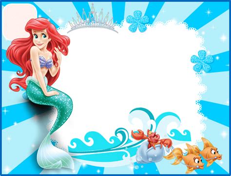 Little Mermaid Birthday Invitations Free Printables Con Imágenes