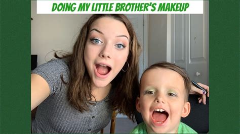Doing My Little Brothers Makeup Youtube