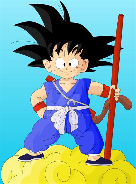 Kid Goku Digital By Rinsker On Deviantart