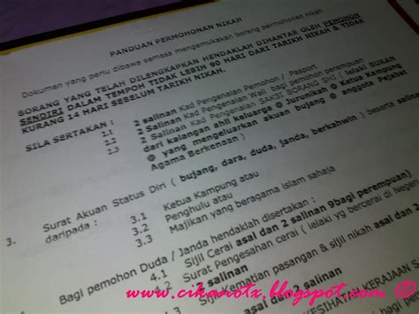 Permohonan kebenaran berkahwin online pada masa ini hanya meliputi permohonan yang dibuat di negeri sembilan, melaka, perlis, kedah inilah beberapa prosedur yang perlu anda patuhi untuk memohon kebenaran untuk berkahwin. c.i.k.a.n.o.t: Prosedur dan Proses Permohonan Nikah