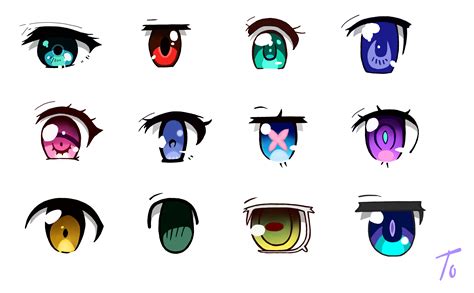 Oc I Drew A Compilation Of Some Of My Favorite Eyes In Anime Thought