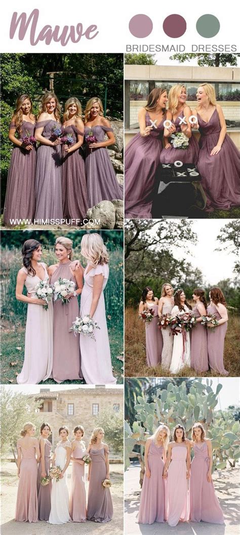 40 Purple Mauve Wedding Color Ideas 2023 Purple Bridesmaid Dresses
