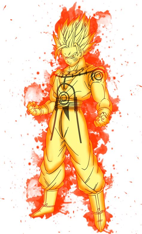 Son Goku Kurama Chakra Mode By Vegetto26 On Deviantart Personagens De