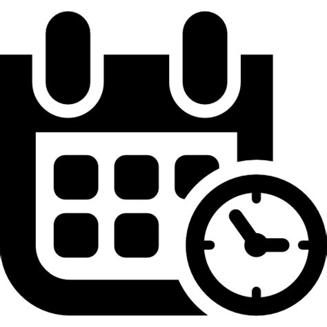 Event Date And Time Symbol Free Interface Icons