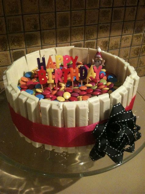 Easy Birthday Cake Kit Kats Special Occasion Cakes Cake Cake Design