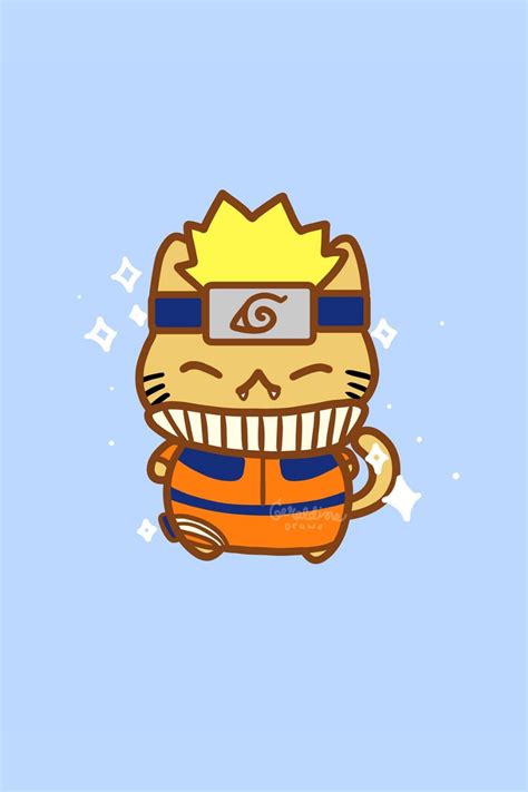 Naruto Kitty In 2021 Naruto Fan Art Kawaii Art Cute Illustration