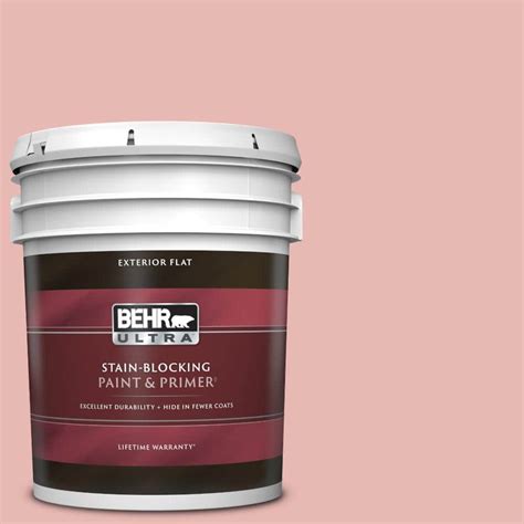 Behr Ultra 5 Gal Mq4 4 Noble Blush Flat Exterior Paint And Primer