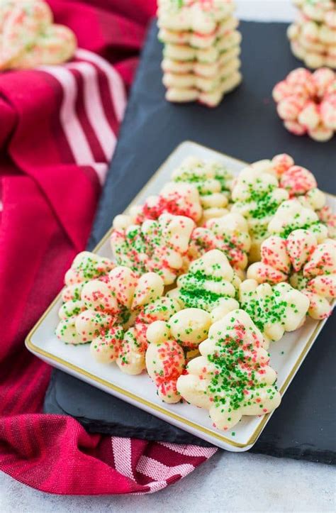 This recipe for festive shaped spritz cookies has been adapted by my mother donna menyes from her 1984 edition of better homes and gardens. Paula Deen Spritz Cookie Recipe - Spritz Cookies Recipe ...