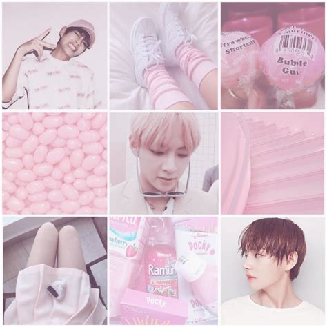 Pastel Pink And V Pink Aesthetic Pastel Pink Aesthetic Bts Wallpaper