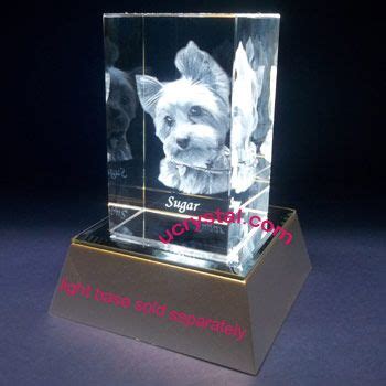 3D Photo Crystal Cube For 3D Crystal Engraving The Displayed Examples