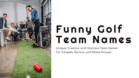 100 Funny Golf Team Names To Brighten Your Day Partee Time