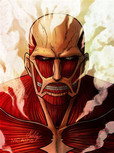 Colossal Titan Artwork By Mcashe Attack On Titan Attack On Titan Art