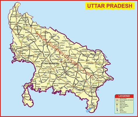 Uttar Pradesh Map Of India Tourist Map Of India Map Of Aru Flickr
