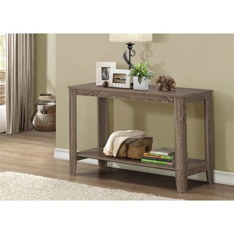 Shop Dark Taupe Reclaimed Look Sofa Console Table Free Shipping Today