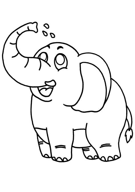 Dibujos De Elefante Animales Para Colorear Páginas Imprimibles Gratis