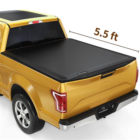 Yitamotor Soft Tri Fold Truck Bed Tonneau Cover Compatible With 2015