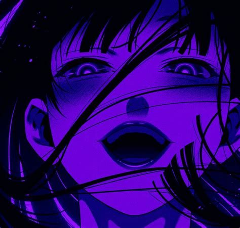 Dark Purple Aesthetic Anime Character Design Anime