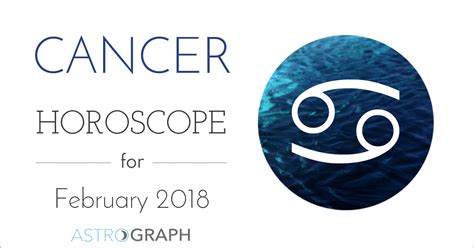Blue is known to be a color of tranquility and peace. ASTROGRAPH - Cancer Horoscope for February 2018