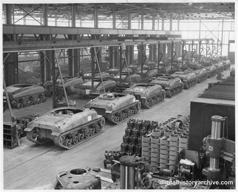 Wwii Cleveland Tank Plant Ohio These M4 Sherman Tanks Are In Final