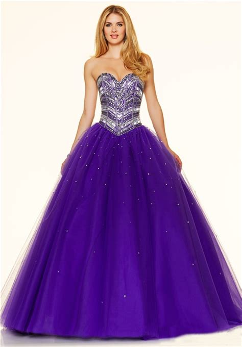 Get the best deals on black wedding dresses. Puffy Ball Gown Strapless Purple Tulle Beaded Sparkly Prom ...
