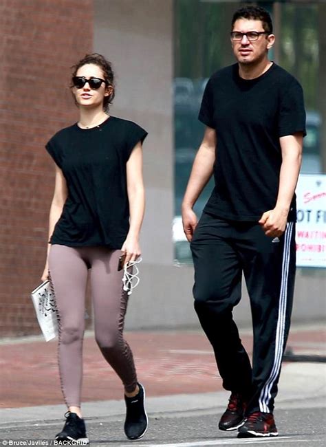 Emmy Rossum And Husband Sam Esmail Squeeze In Workout Together Before