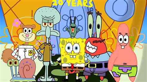 20 Years Of Spongebob Squarepants By Babylambcartoons On Deviantart