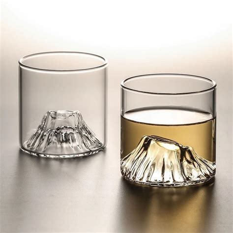 Kazan Japanese Whiskey Glass Set Of 2 Kori Whiskey Crystal Glassware Touch Of Modern