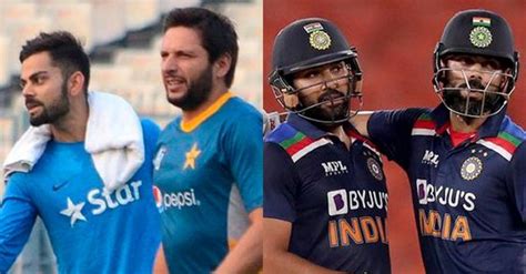 Afridi On Kohli Rohit Ex Pakistan Skipper Shahid Afridi Reacts To