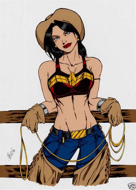 Wonder Woman Cowgirl By Dannith By Kenkira Deviantart Com On