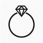 Ring Icon Diamond Icons Engagement Rings Outline