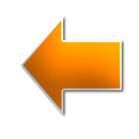 Left Arrow Yellow Pointing Png Picpng