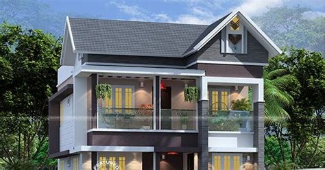 Sloped roofs are a style of modern house roofs that look great and maximize natural light. 4 bedroom 1830 sq-ft modern sloped roof home - Kerala home ...