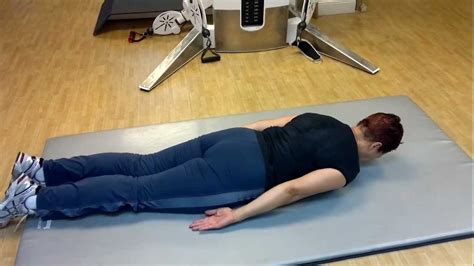 Lying Back Extensions To Strengthen Core And Lower Back Youtube