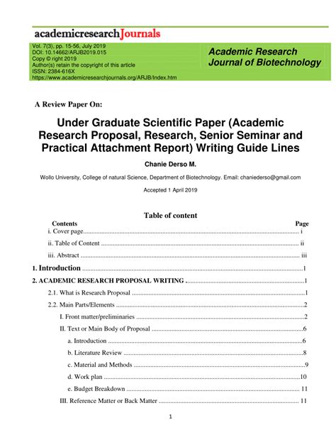 Writing a scientific paper is a process that need some t ime. (PDF) A Review Paper On: Under Graduate Scientific Paper ...